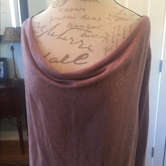 Free People Cowl Neck Long Sleeve top LG NWT - Picture 5 of 6
